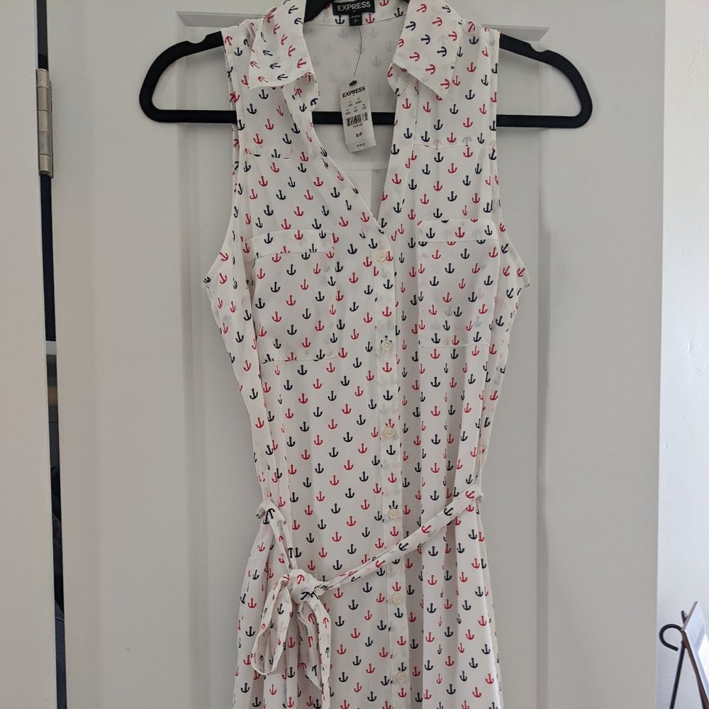 Nautical sleeveless portofino dress
